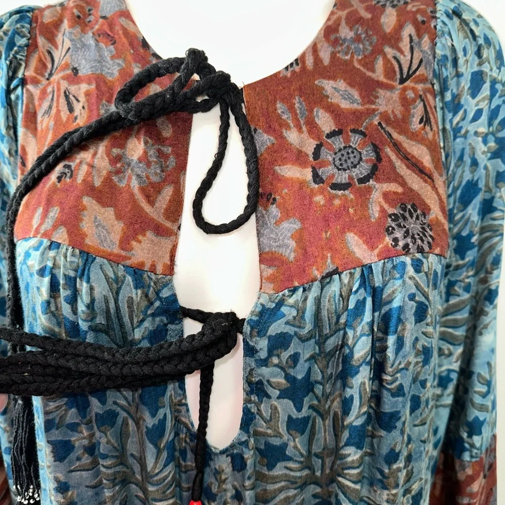 NIGHTCAP Anthropologie *Boho Bolero* floral print midi maxi dress S M L - Picture 5 of 8